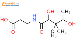 b-Alanine,N-(2,4-dihydroxy-3,3-dimethyl-1-oxopentyl)- (9CI)结构式图片|2545-82-6结构式图片