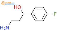 3-氨基-1-(4-氟苯基)-1-丙醇结构式图片|254967-36-7结构式图片