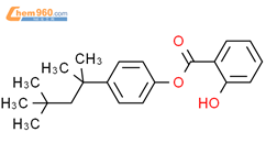 Benzoic acid,2-hydroxy-, 4-(1,1,3,3-tetramethylbutyl)phenyl ester结构式图片|2553-08-4结构式图片