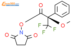(R)-3,3,3-三氟-2-甲氧基-2-苯基-丙酸2,5-二氧代-吡咯烷-1-酯结构式图片|2554775-88-9结构式图片