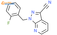 1-(2-氟苄基)-1H-吡唑并[3,4-b]吡啶-3-甲腈结构式图片|256376-65-5结构式图片