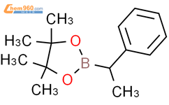 1,3,2-Dioxaborolane, 4,4,5,5-tetramethyl-2-[(1S)-1-phenylethyl]-结构式图片|257298-93-4结构式图片