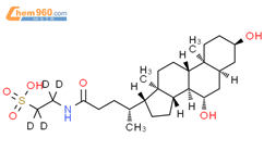 牛磺脱氧胆酸-D4结构式图片|2573035-17-1结构式图片
