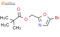 2,2-二甲基-丙酸 5-溴-恶唑-2-基甲酯结构式图片|2576420-67-0结构式图片