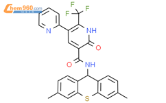 N-​(3,​6-​二甲基-​9小时-​硫黄嘌呤-​9-​酰基）​-​1',​6'-​二氢-​6'-​氧代-​2'-​（三氟甲基）​-[2,​3'-​联吡啶]​-​5'-​甲酰胺结构式图片|2576694-63-6结构式图片