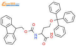 FMOC-D-O-TRT-高丝氨酸结构式图片|257886-01-4结构式图片