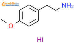 4-甲氧基苯乙胺氢碘化物结构式图片|2588234-99-3结构式图片