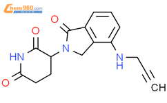 3-(1-氧代-4-(丙基-2-炔基-1-氨基)异吲哚啉-2-基)哌啶-6-二酮结构式图片|2589697-32-3结构式图片