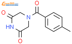 4-(4-methylbenzoyl)piperazine-2,6-dione结构式图片|259228-04-1结构式图片