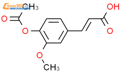 4-乙酰氧基-3-甲氧基肉桂酸