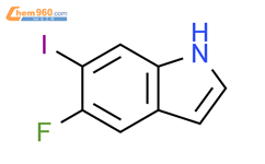 5-氟-6-碘-1H-吲哚结构式图片|259860-35-0结构式图片
