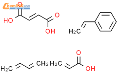 E-2-丁烯二酸与1,3-丁二烯、苯乙烯和2-丙烯酸的聚合物结构式图片|26007-18-1结构式图片