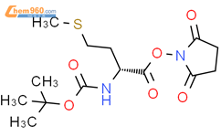 BOC-D-蛋氨酸琥珀酰亚胺酯结构式图片|26060-98-0结构式图片