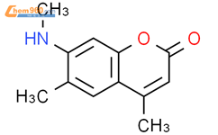 2H-1-Benzopyran-2-one,4,6-dimethyl-7-(methylamino)-结构式图片|26078-24-0结构式图片