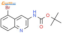 (5-溴喹啉-3-基)氨基甲酸叔丁酯结构式图片|2609787-74-6结构式图片