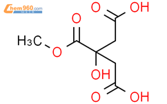 2-羟基-1,2,3-丙三羧酸2-甲酯结构式图片|26163-65-5结构式图片