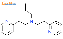 N-丙基-N-[2-(2-吡啶基)乙基]-2-吡啶乙胺结构式图片|261636-68-4结构式图片
