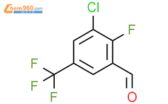 3-氯-2-氟-5-(三氟甲基)苯甲醛结构式图片|261763-02-4结构式图片