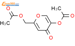 4H-Pyran-4-one,5-(acetyloxy)-2-[(acetyloxy)methyl]-结构式图片|26209-93-8结构式图片