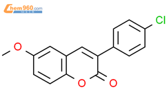 3(4'-Chlorophenyl)-6-methoxycoumarin结构式图片|262591-08-2结构式图片