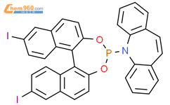 5-((11bS)-9,14-Diiododinaphtho[2,1-d:1',2'-f][1,3,2]dioxaphosphepin-4-yl)-5H-dibenzo[b,f]azepine结构式图片|2635339-79-4结构式图片