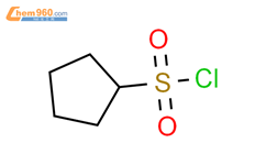 环戊基磺酰氯结构式图片|26394-17-2结构式图片