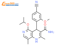 4-(4-氰基-2-甲氧基苯基)-1,4-二氢-2,8-二甲基-5-(1-甲基甲氧基)-1,6-萘基-3-羧酰胺结构式图片|2640280-85-7结构式图片