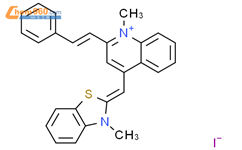 1-​甲基-​4-​[(3-​甲基-​2(3H)​-​苯并噻唑基)​甲基]​-​2-​(2-​苯基乙烯基)-​喹啉鎓 碘化物结构式图片|2648500-66-5结构式图片