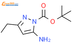 1H-Pyrazole-1-carboxylic acid, 5-amino-3-ethyl-, 1,1-dimethylethyl ester结构式图片|2649318-82-9结构式图片