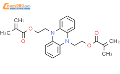 2-甲基-2-丙烯酸 5,10-吩嗪二基二-2,1-乙二酯结构式图片|265326-65-6结构式图片