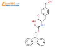 Fmoc-DL-4-羟甲基苯丙氨酸结构式图片|266999-25-1结构式图片