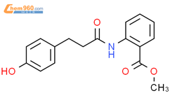 2-​[[3-​(4-​羟基苯基)​-​1-​氧代丙基]​氨基]​-​苯甲酸甲酯结构式图片|2671741-24-3结构式图片
