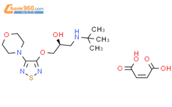 S-马来酸噻吗洛尔结构式图片|26921-17-5结构式图片