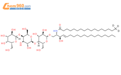 N-硬脂酰（D3）-神经酰胺三己糖苷结构式图片|2692623-80-4结构式图片