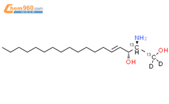 D-红-鞘氨醇（1,2-13 1,1-D2）98%结构式图片|2692623-81-5结构式图片