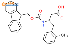 Fmoc-(R)-3-氨基-4-(2-甲基苯基)丁酸结构式图片|269398-81-4结构式图片