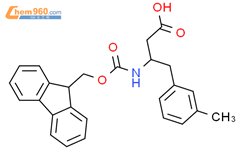 (R)-N-芴甲氧羰基-3-氨基-4-(3-甲基苯基)丁酸结构式图片|269398-84-7结构式图片