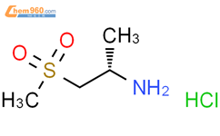(S)-2-甲磺酰基-1-甲基乙胺 盐酸盐结构式图片|2694056-63-6结构式图片