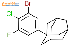1-​(3-​溴-​4-​氯-​5-​氟苯基)-三环[3.3.1.13,​7]​癸烷结构式图片|2694121-62-3结构式图片