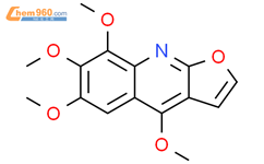 呋喃并[2,3-b]喹啉，4,6,7,8-四甲氧基-结构式图片|26949-99-5结构式图片