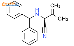 (2S)-2-[(二苯基甲基)氨基]-3-甲基-3-丁烯腈结构式图片|269742-29-2结构式图片