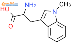 1-甲基-色氨酸结构式图片|26988-72-7结构式图片