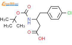 (S)-N-叔丁氧羰基-3-氨基-4-(4-氯苯基)丁酸结构式图片|270596-42-4结构式图片