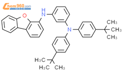 N3-​4-​二苯并呋喃基-​N1,​N1-​双[4-​(1,​1-​二甲基乙基)​苯基]​-1,​3-​苯二胺结构式图片|2706584-47-4结构式图片