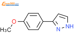 3-(4-甲氧基苯基)-吡唑结构式图片|27069-17-6结构式图片
