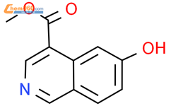 6-羟基异喹啉-4-羧酸甲酯结构式图片|2708286-63-7结构式图片