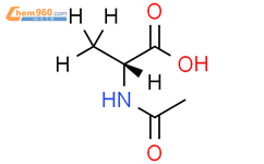 N-乙酰-D-丙氨酸-2,3,3,3-d4结构式图片|2708343-30-8结构式图片