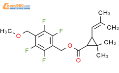 四氟甲醚菊酯结构式图片|271241-14-6结构式图片