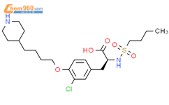 N-​(丁基磺酰基)​-​3-​氯-​O-​[4-​(4-​哌啶基)​丁基]​-L-​酪氨酸结构式图片|2713130-63-1结构式图片
