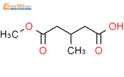 β-甲基戊二酸单甲酯结构式图片|27151-65-1结构式图片